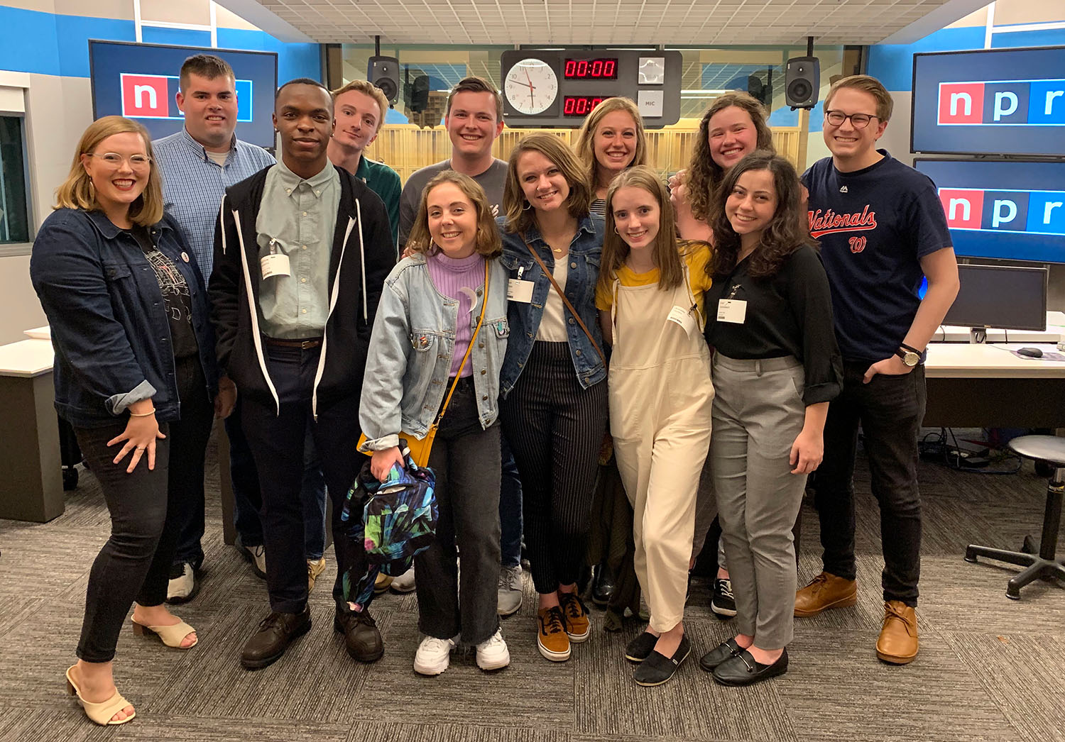 When I took a group of students to Washington D.C., I arranged with several alumni working at NPR to give our group a tour.
